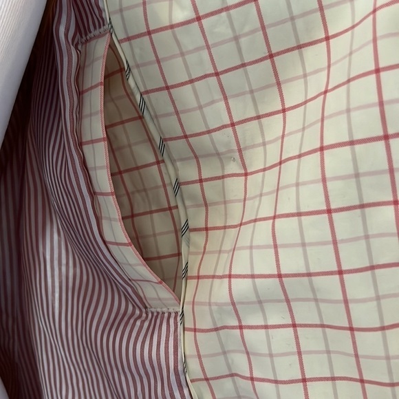 Express Cream Background with Deep and Pale Pink Ckecks. Coat - Picture 7 of 8